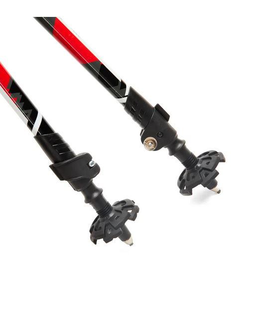 Baston Doble Aluminio Sender  - Color: Rojo/Negro