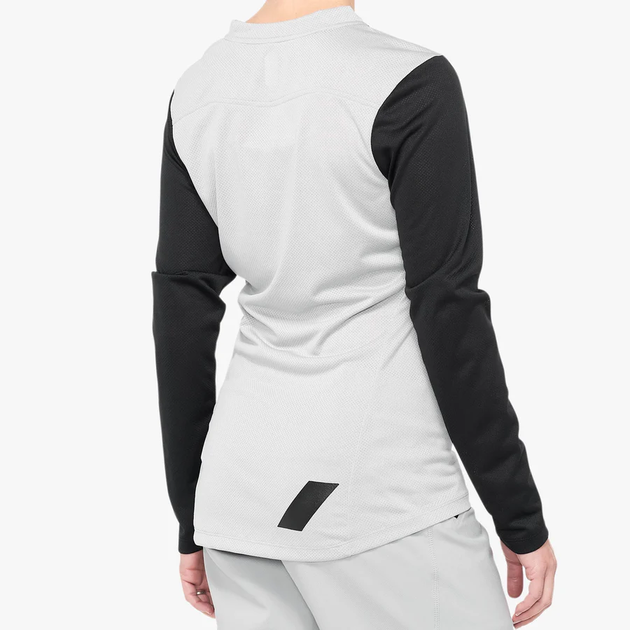 Jersey Ridecamp Ciclismo Mujer Manga Larga - Color: Blanco