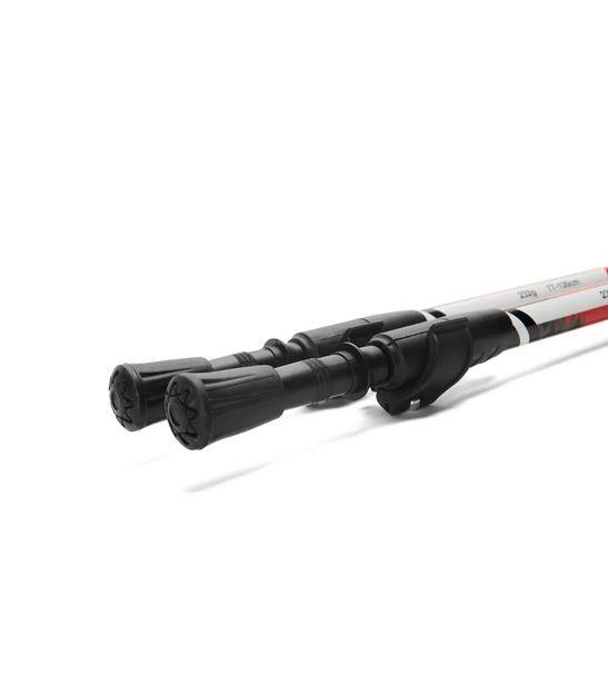 Baston Doble Aluminio Sender  - Color: Rojo/Negro
