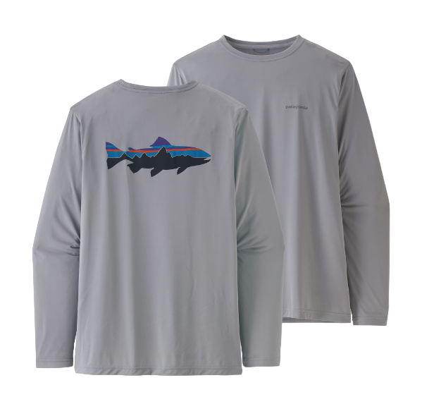 Polera Hombre Manga Larga Capilene Cool Daily Fish Graphic Shirt