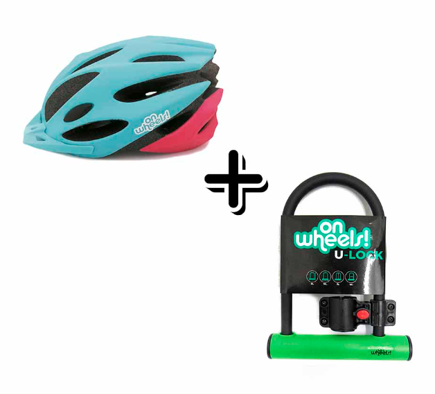 Casco Sport Calaita + U-Lock Corto Con Soporte