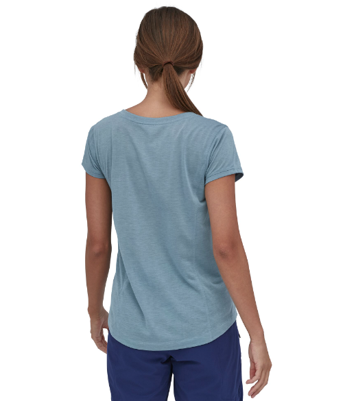 Miniatura Polera Mujer Capilene Cool Trail Bike Henley - Color: Gris