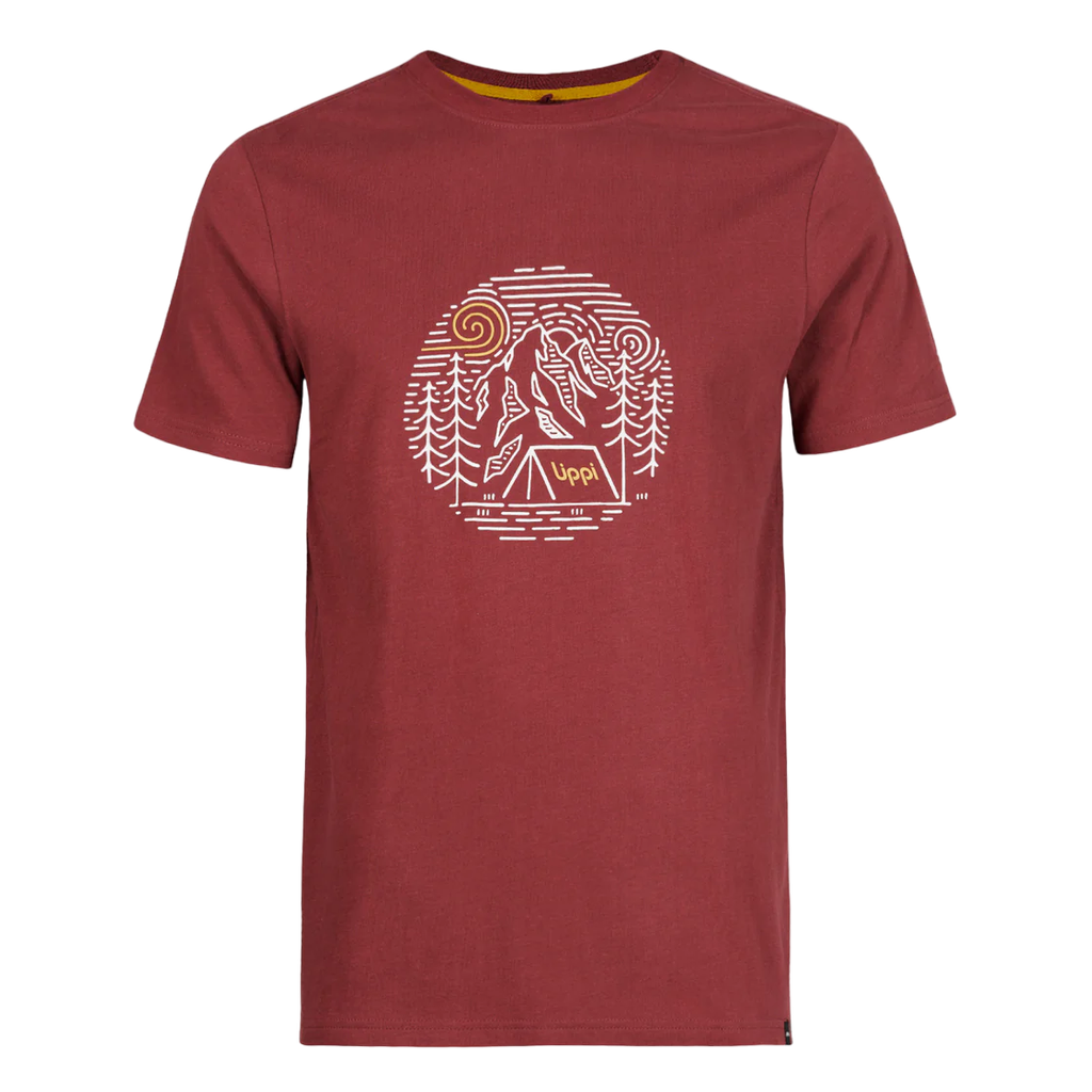 Polera Hombre Mountain Camp T-Shirt - Color: Vino