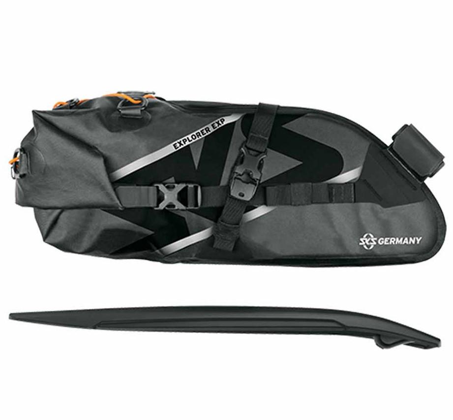 Miniatura Bolso Sillin Impermeable Con Tapabarro - Color: Negro