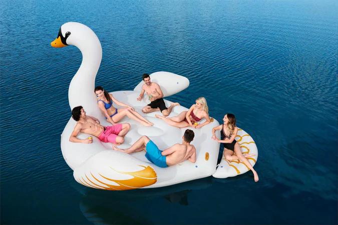 Flotador Gigante Cisne 429x330cm - Color: Blanco