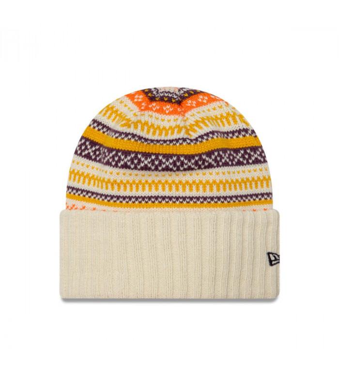 Knit New Era Fairisle Beanie - Color: Beige