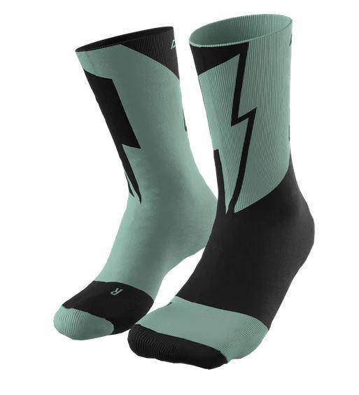 Miniatura Calcetines "No Pain No Gain" - Color: Negro/Verde