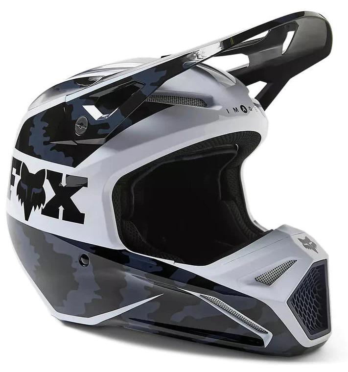 Casco Moto V1 Nuklr  - Color: Negro - Blanco