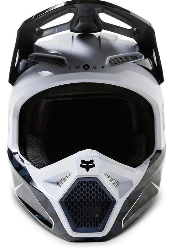 Casco Moto V1 Nuklr  - Color: Negro - Blanco