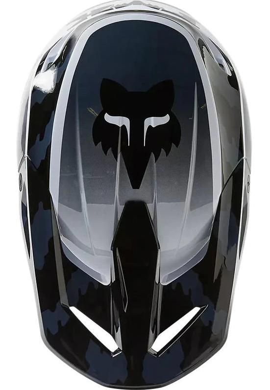 Miniatura Casco Moto V1 Nuklr  - Color: Negro - Blanco