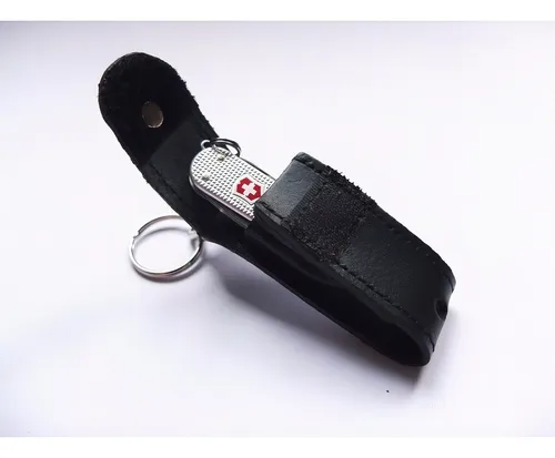 Estuche de Cuero porta Cinturon - Color: Negro