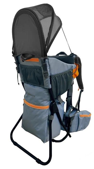 Mochila Portabebé Leonera - Color: Celeste Gris