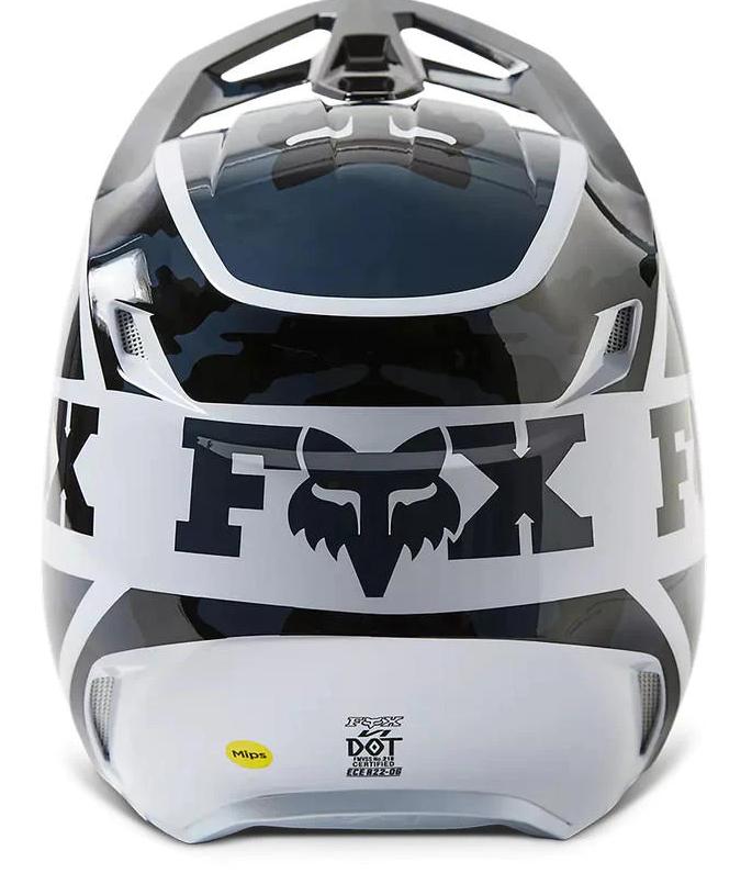 Miniatura Casco Moto V1 Nuklr  - Color: Negro - Blanco