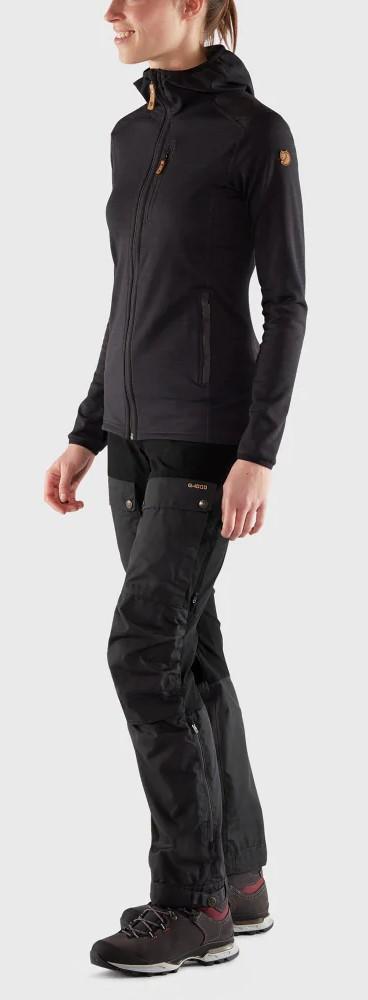 Miniatura Pantalón Mujer Keb Trousers Curved W Reg - Talla: 36, Color: Black-Stone Grey