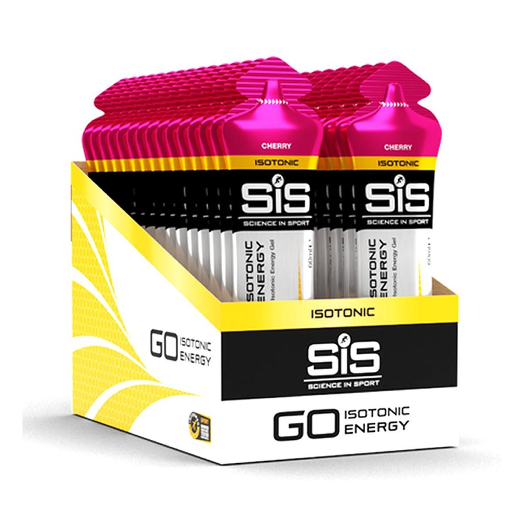 Caja Gel GO Isotónico 60ml 30U - Color: Cereza