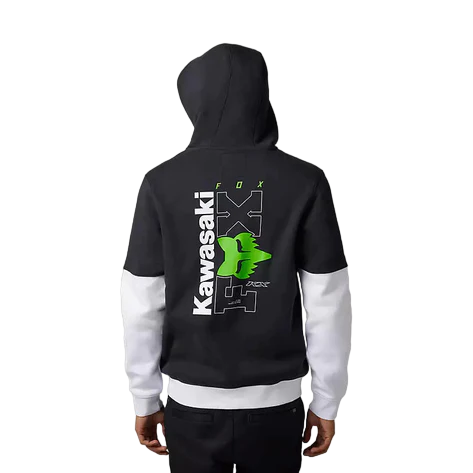Poleron Lifestyle X Kawasaki - Color: Negro-Blanco