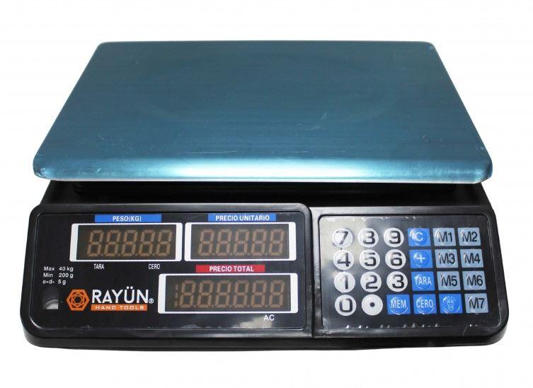 Balanza Digital 40Kg Sobremesa Led/Lcd  -