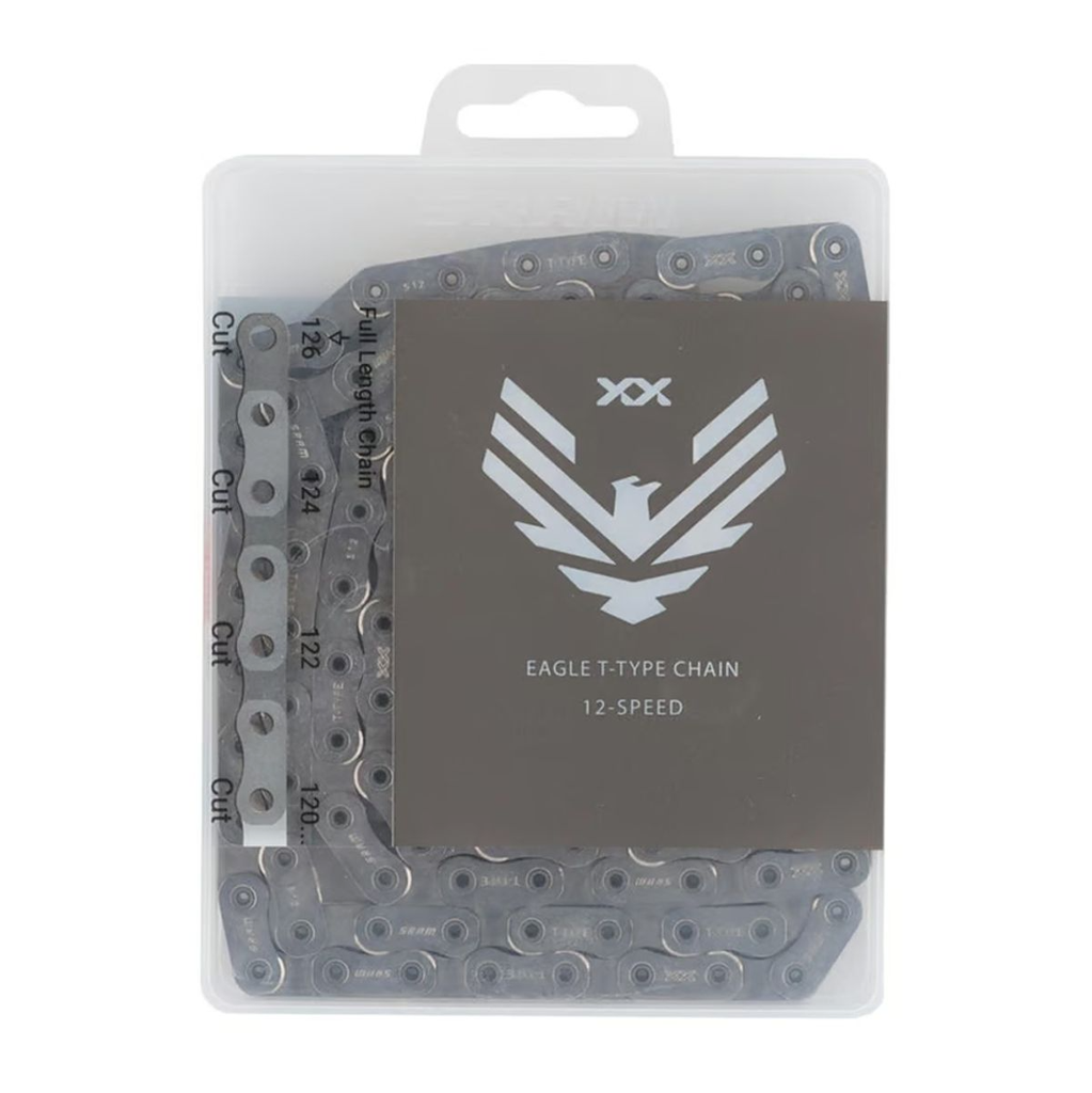 Miniatura Cadena Eagle XX A1 T-Type Flattop HollowPin 126 Links - Color: Plata
