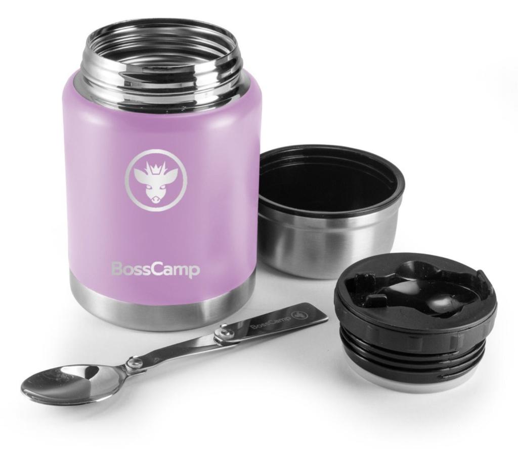 Miniatura Termo Comida 500 ml Acero Inoxidable Bolso Cuchara -