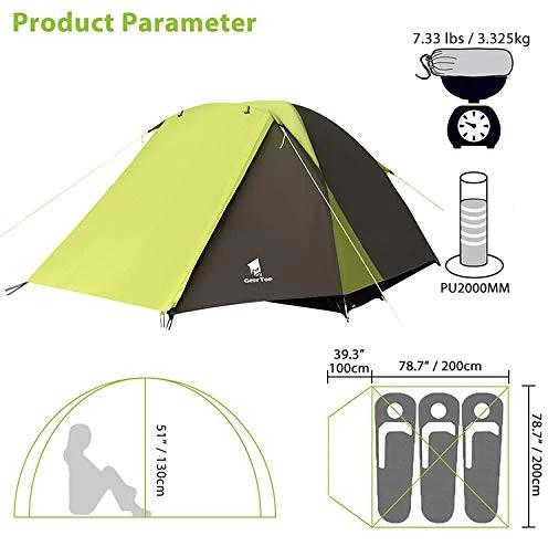 Carpa Duckbill 4 Personas - Color: Verde