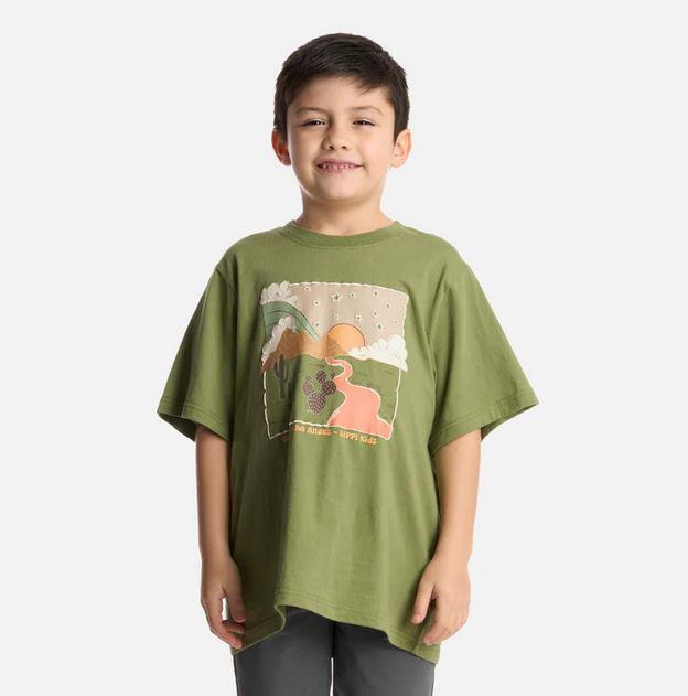 Polera Niño Desert Oversize T-Shirt - Color: Verde