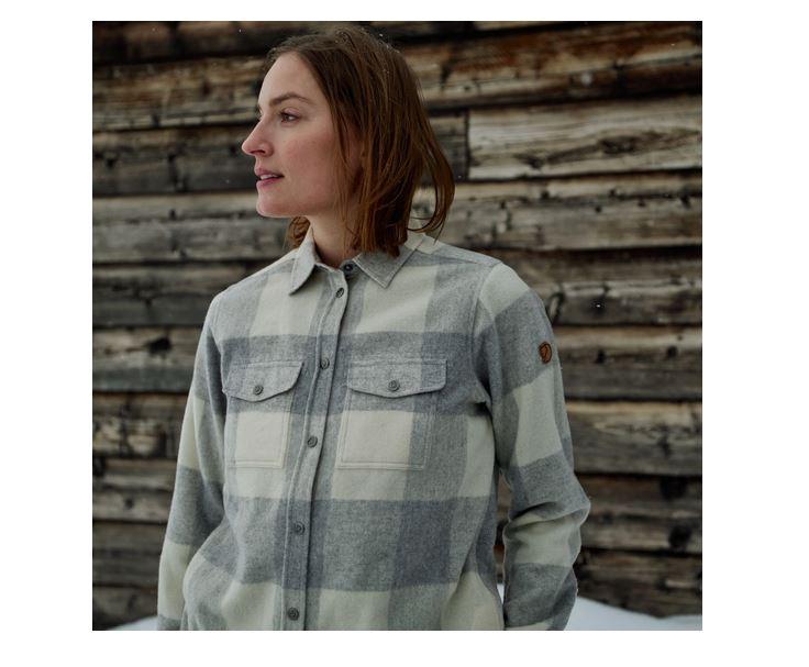 Camisa Mujer Canada Shirt - Color: Blanco-Gris