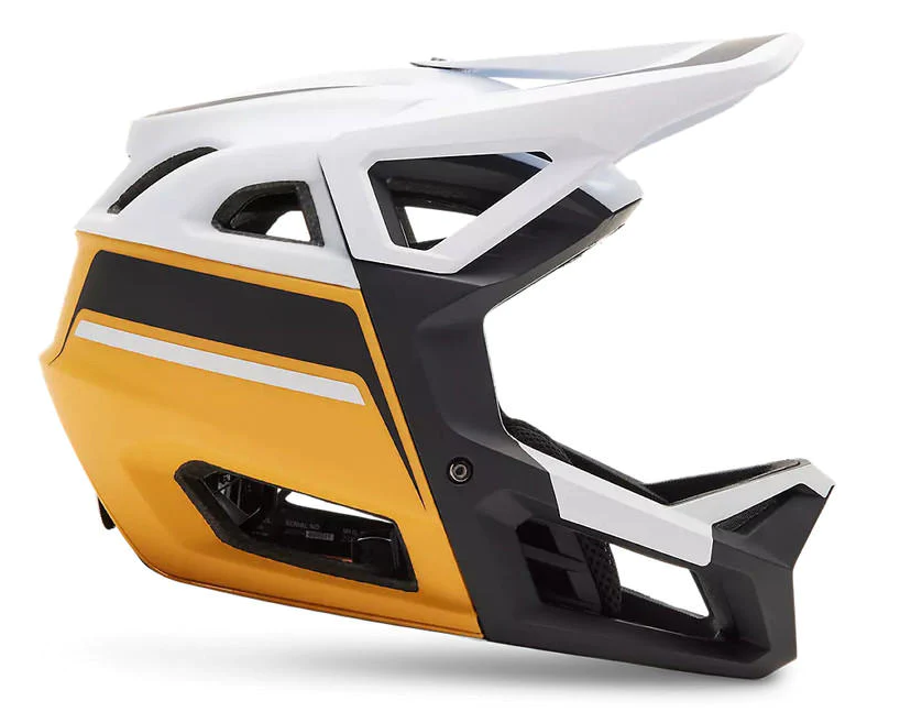 Miniatura Casco Bicicleta Proframe RS Racik - Color: Blanco-Amarillo