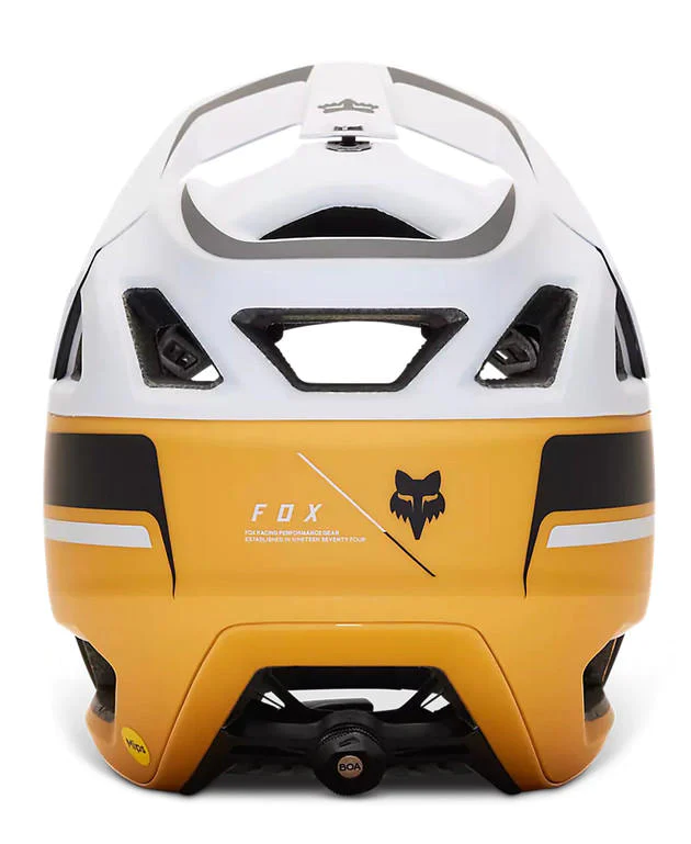 Miniatura Casco Bicicleta Proframe RS Racik - Color: Blanco-Amarillo