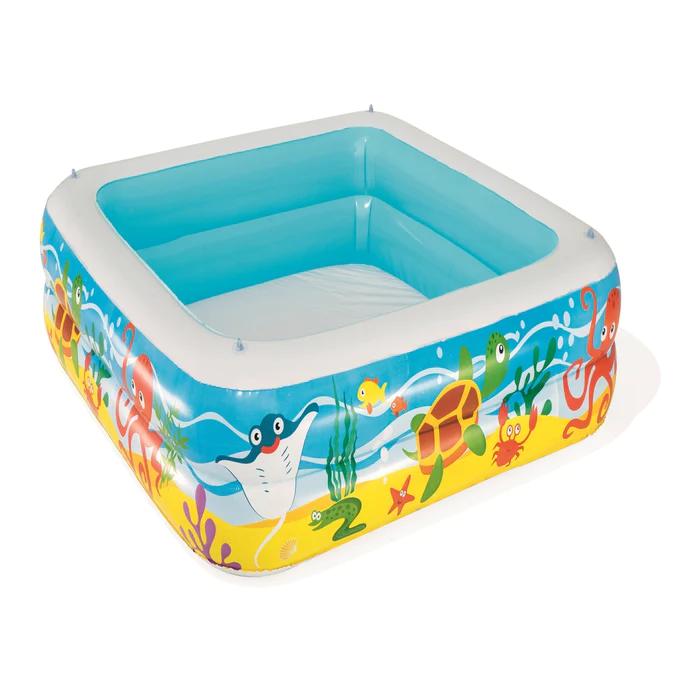 Piscina Inflable Con Toldo 1,40m x 1,40m x 1,14m -