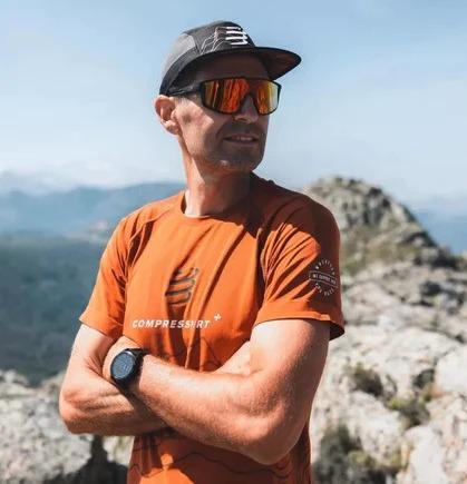 Miniatura Camiseta Training SS Tshirt Hombre - Color: Marrón , Talla: L