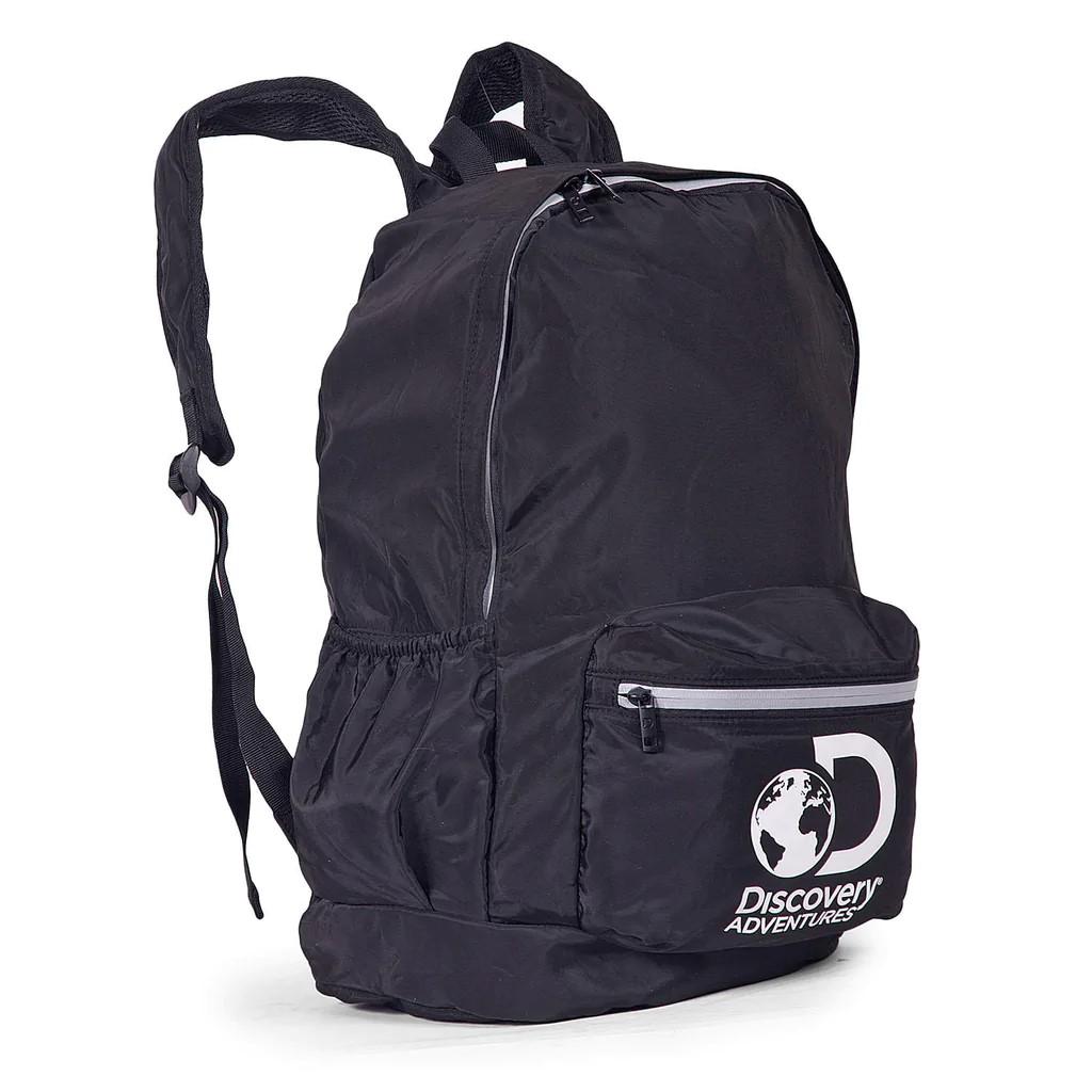 Mochila De Viaje Duffle Plegable - Color: Negro