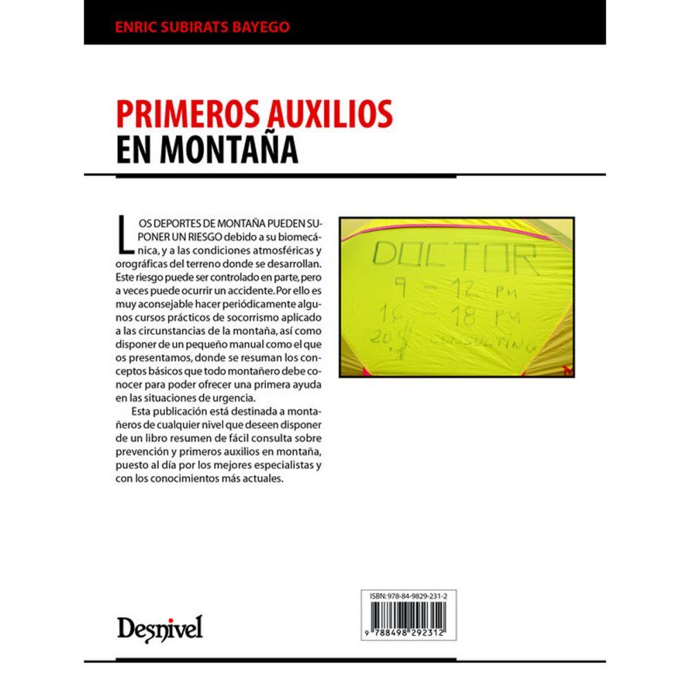 Libro Primeros auxilios en montaña -