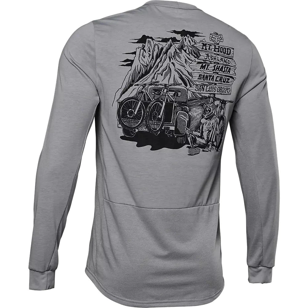 Polera Bicicleta Ranger Drireleas Manga LargaHombre - Color: Gris