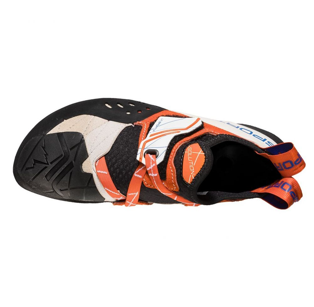 Zapatilla de Escalada Solution Mujer - Color: White/Lily Orange