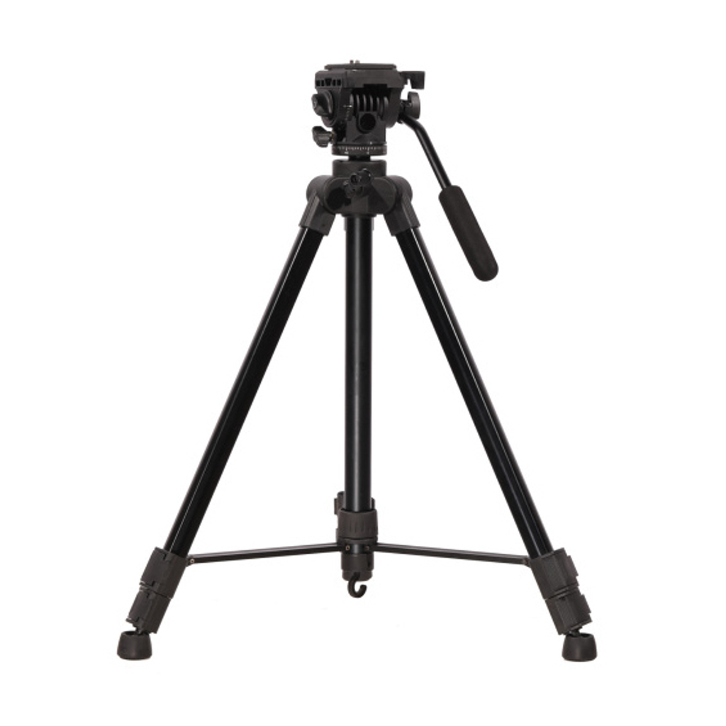 Kit Tripode De Aluminio Para Video Serie Digital - Color: Negro