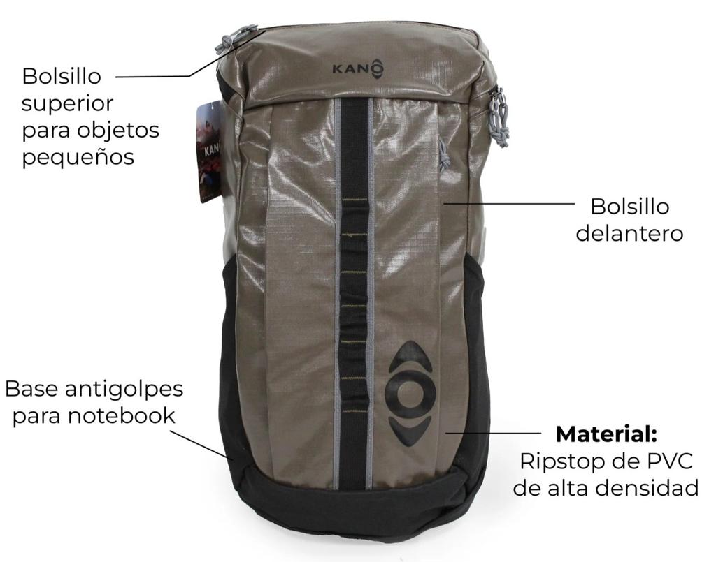 Mochila Outdoor 25L Andes  - Color: Marrón