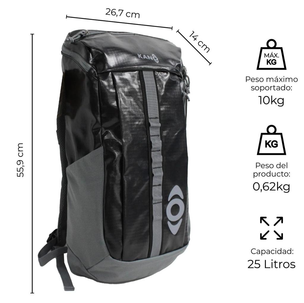 Miniatura Mochila Outdoor 25L Andes  - Color: Negro