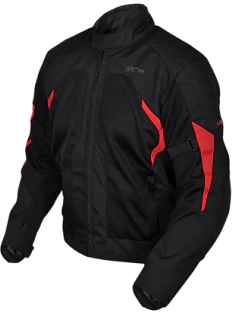 Chaqueta Hombre  Poliester Maxtex  - Color: Negro/Rojo