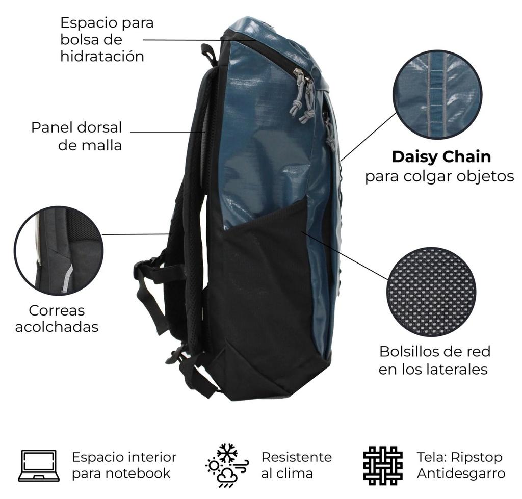 Miniatura Mochila Outdoor 25L Andes  - Color: Azul Petroleo