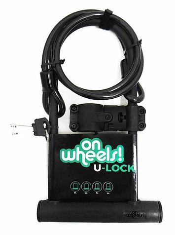 Candado U - Lock Largo Con Piola Y Soporte