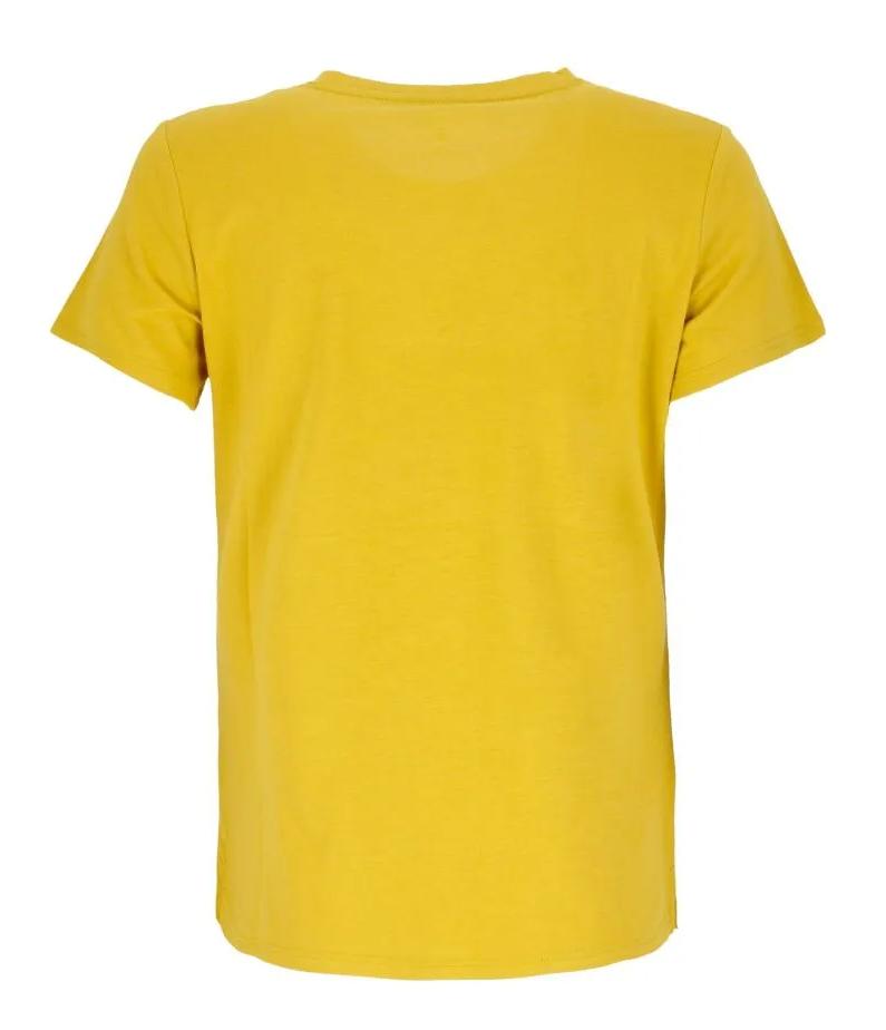 Polera Manga Corta Florido Women - Color: Amarillo