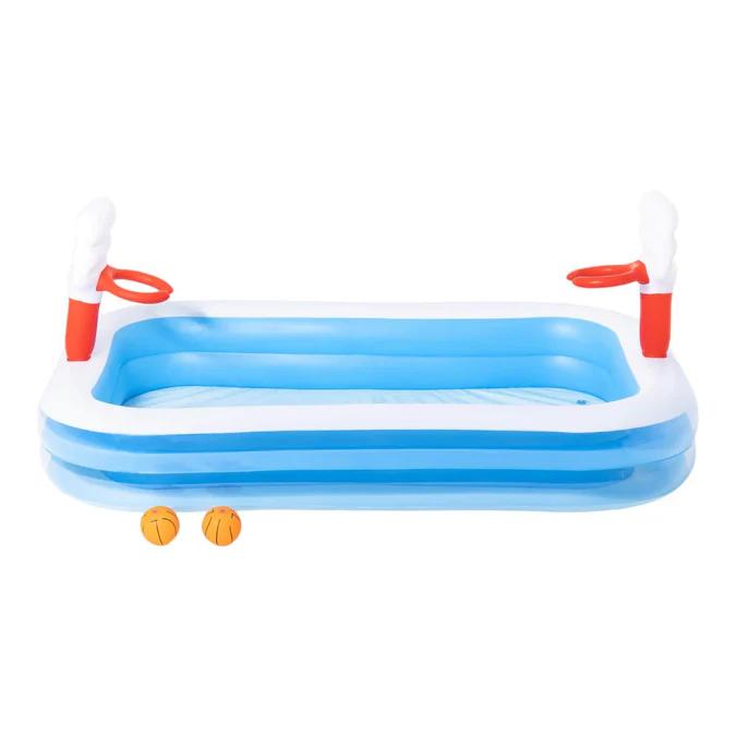 Miniatura Piscina Inflable Basketball Con Pelota 251x168x102cm -