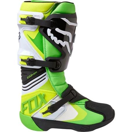 Miniatura Botas Moto Comp Verde Fox - Color: Verde, Talla: 11