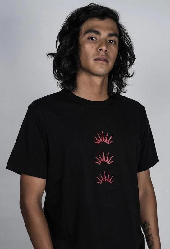 Polera Tee Blood 2022 - Color: Black Red