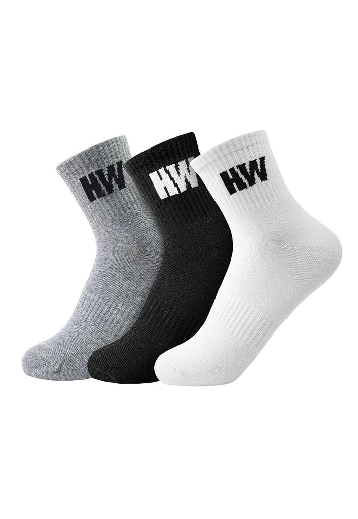 Tripack Calcetines HW Algodón Tobillero Hombre - Color: Multicolor
