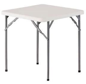 Mesa Plegable Cuadrada 70x70cm  -