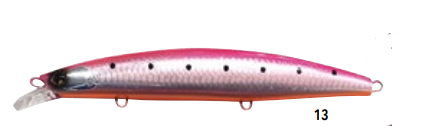 Señuelo Hirameminnow Rosado Amarillo -