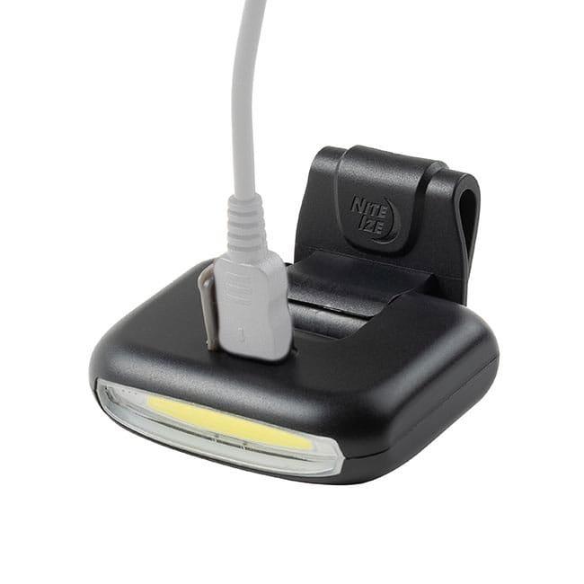 Miniatura Luz de Clip Recargable Radiant - Color: Negro