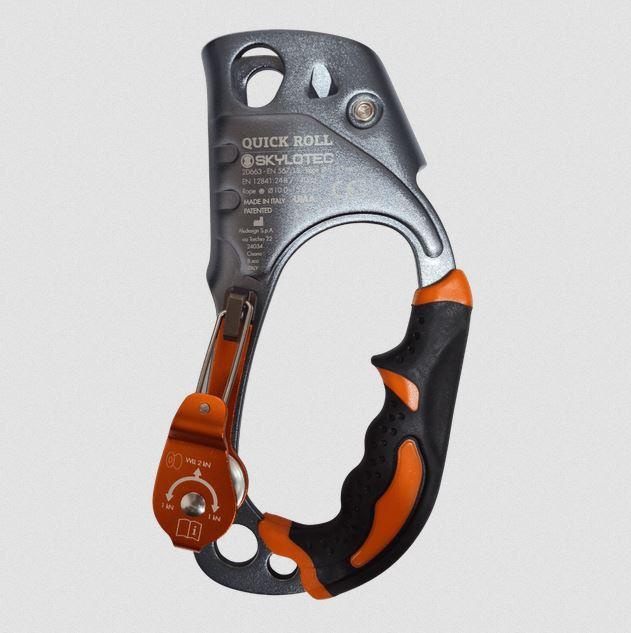 Bloqueador – Ascendedor De Puño Quick Roll Con Polea (Izquierdo) - Color: Gris