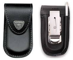 Estuche 07 de Piel Golftool Adhesivo Clip con Lapicera - Color: Negro